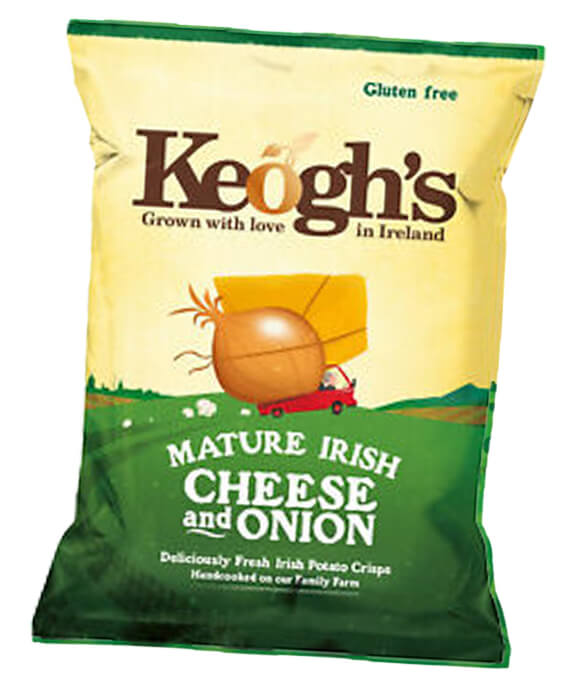 keoghs mature Irish cheese and onion crisps