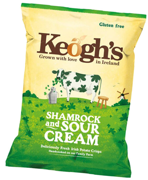 keoghs shamrock sour cream crisps